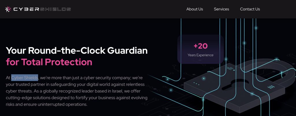 CyberShields homepage